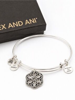 Alex & Ani Endless Knot Bracelet Silver|Adjustable Bangle|New in Box Gift Ready